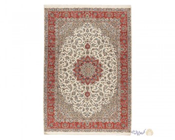 Handmade Carpet  -  Kashan Lakh and Taranj design, code 418260
